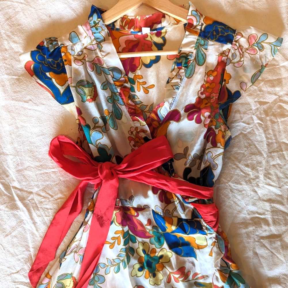 Anthropologie Silk Wrap Blouse